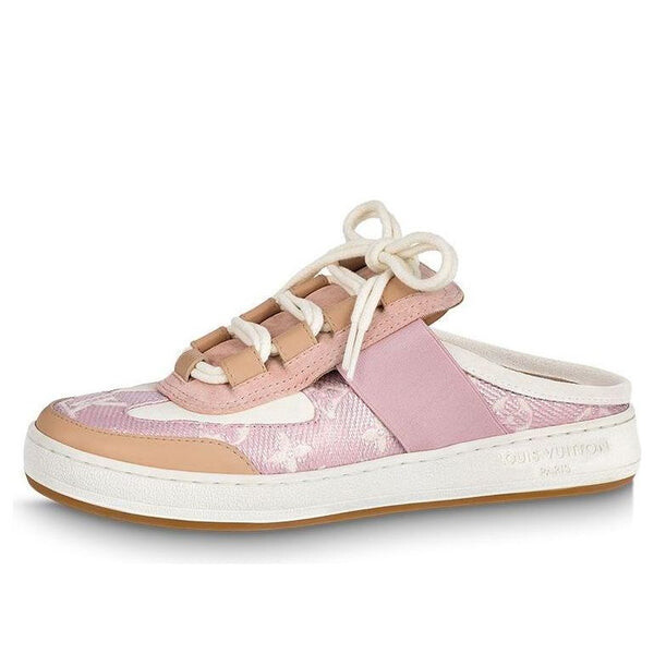 Тапочки lous mules 'pink monogram' Louis Vuitton, розовый