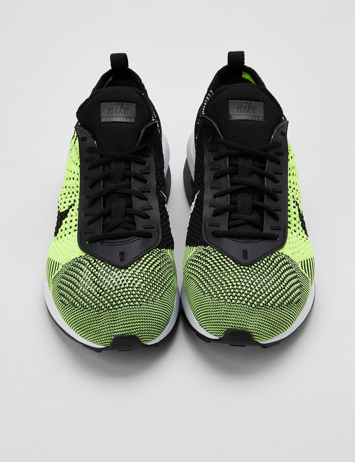 Мужские кроссовки Nike Air Max Flyknit Racer, белый/черный — фото 4