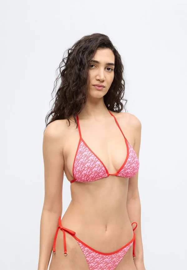 Топ от бикини essential с треугольным принтом Tommy Hilfiger, Rose — фото 3