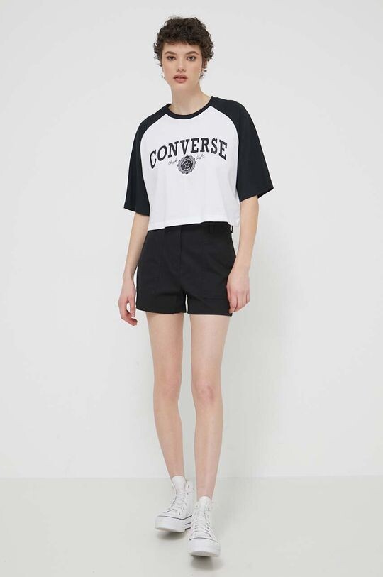 

Хлопковая футболка Converse, белый