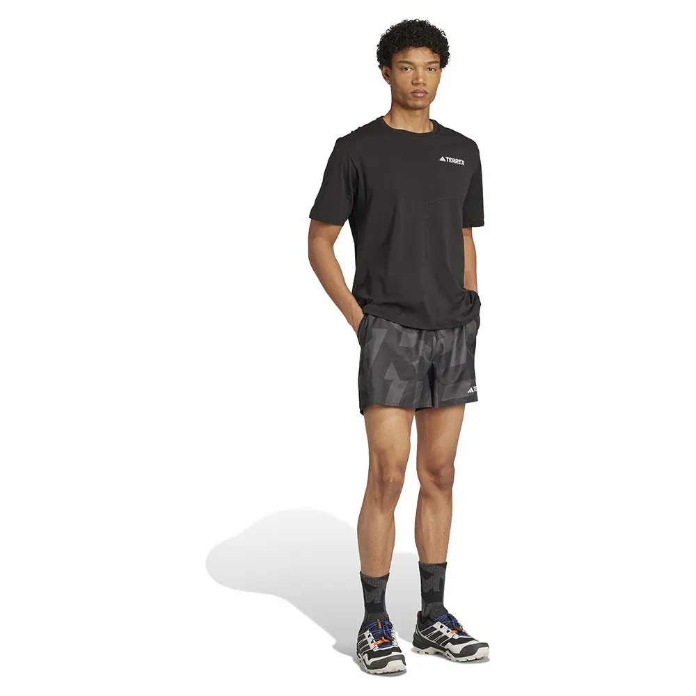 Шорты adidas Terrex Multi Light Printed 7´´, черный — фото 4