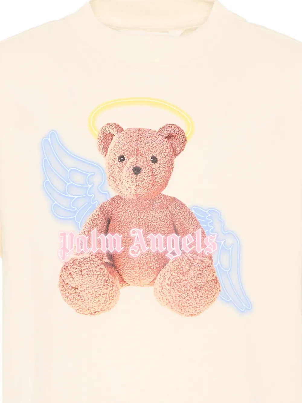Футболка с графическим принтом Palm Angels Kids, нейтральный — фото 3