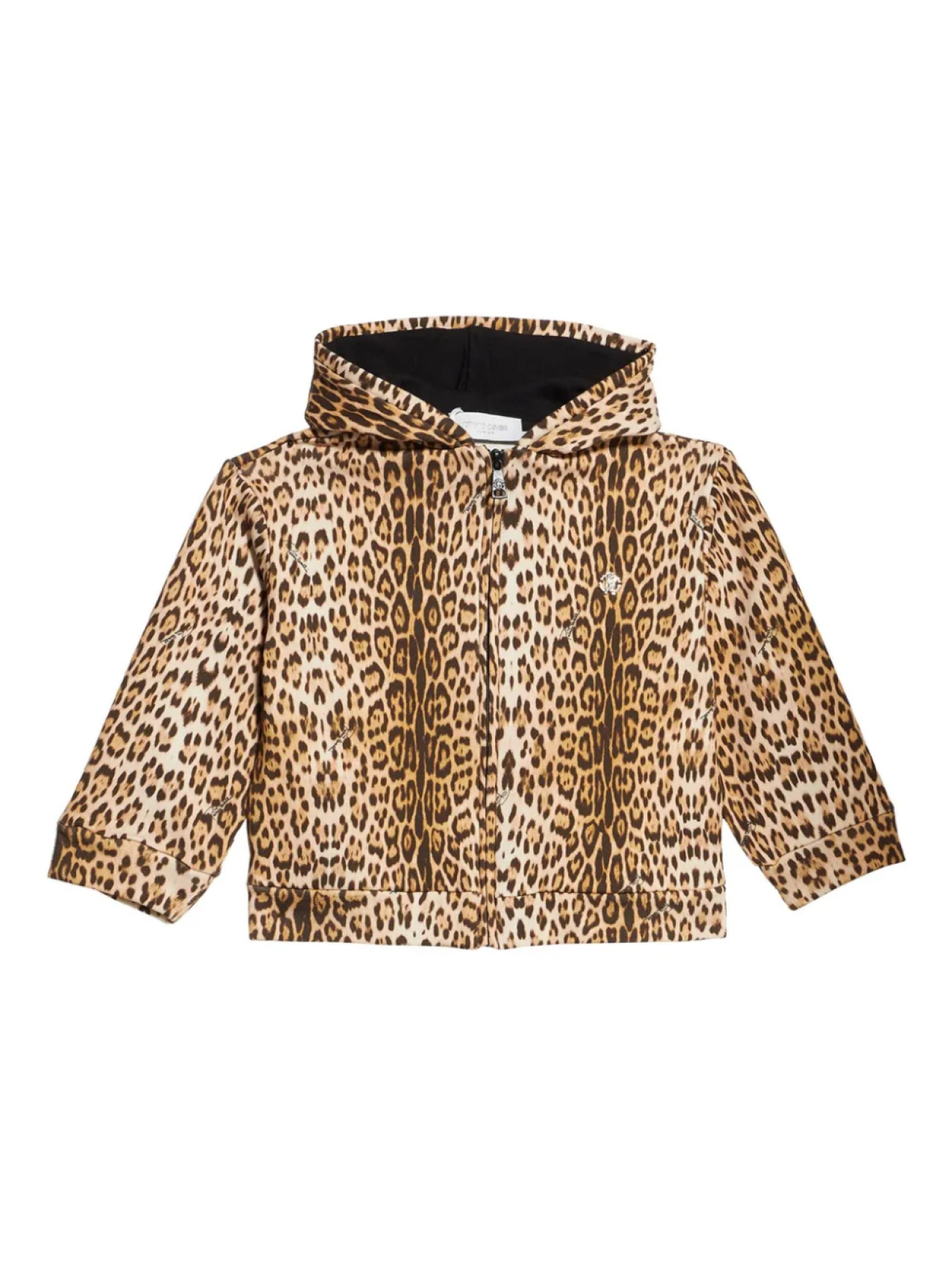 

Куртка с капюшоном и леопардовым принтом Roberto Cavalli Junior, коричневый