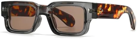 

Винтажные маленькие солнцезащитные очки для женщин и мужчин, модные ретро-очки с толстой оправой, мужские солнцезащитные очки с защитой от УФ-излучения UV400 MTZJH, Black