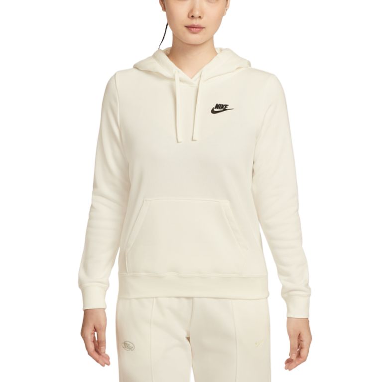 

Толстовка с капюшоном Sportswear Club Fleece женская Nike, белый/черный