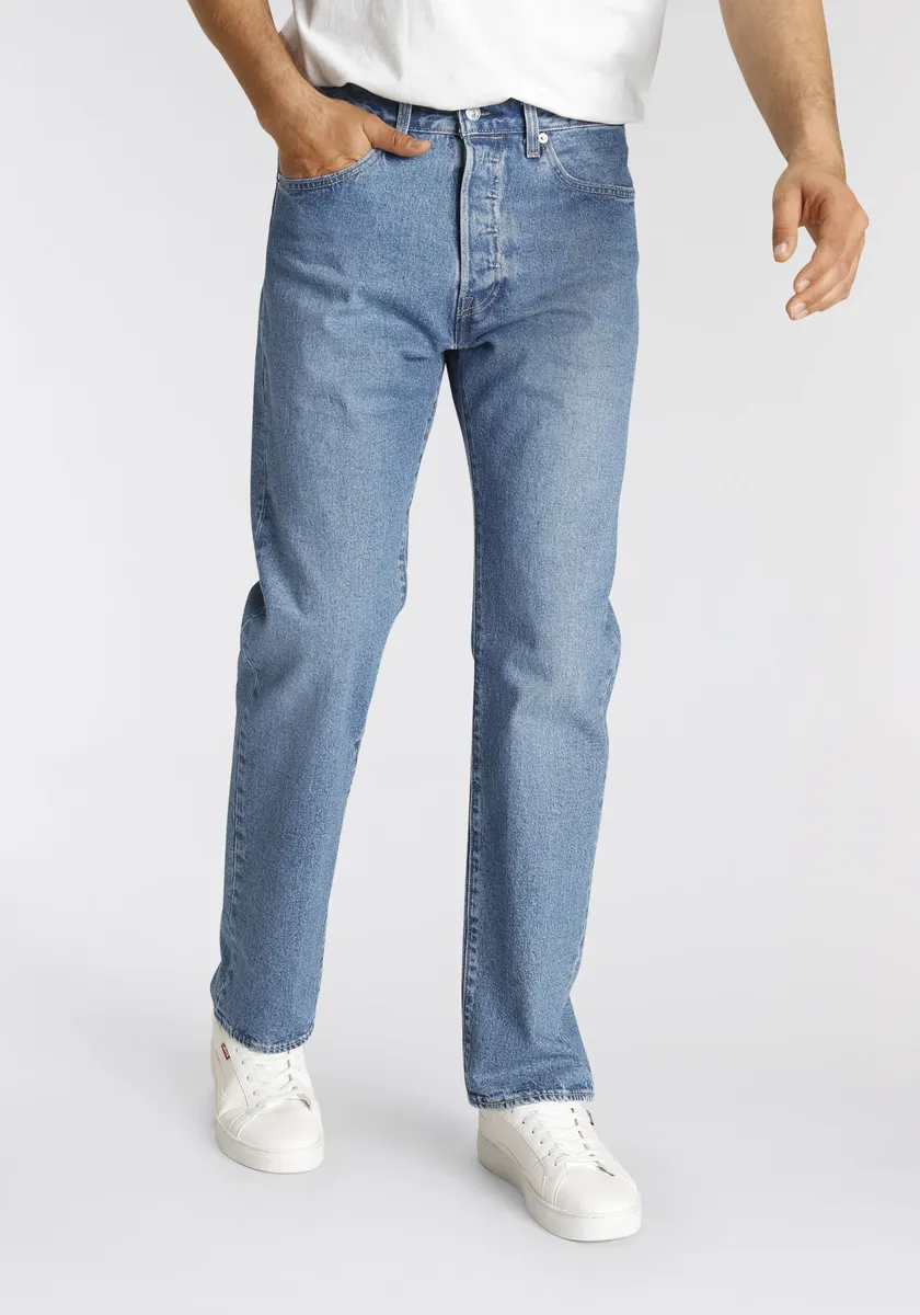 

Прямые джинсы Levi's "501 LEVI'S ORIGINAL", с фирменной этикеткой, цвет Z1949 Medium Indigo