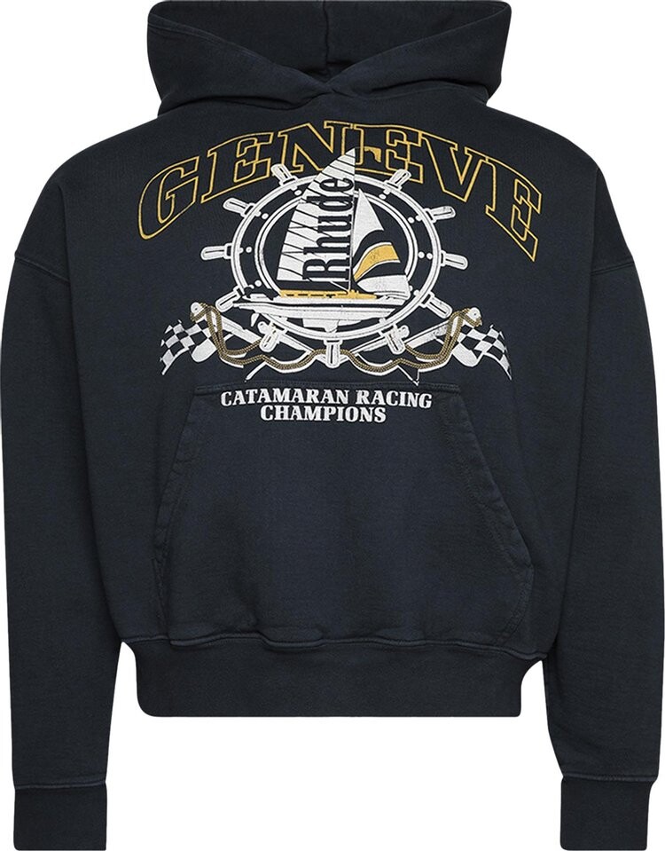 

Худи Rhude Geneve Catamaran 'Vintage Black', черный