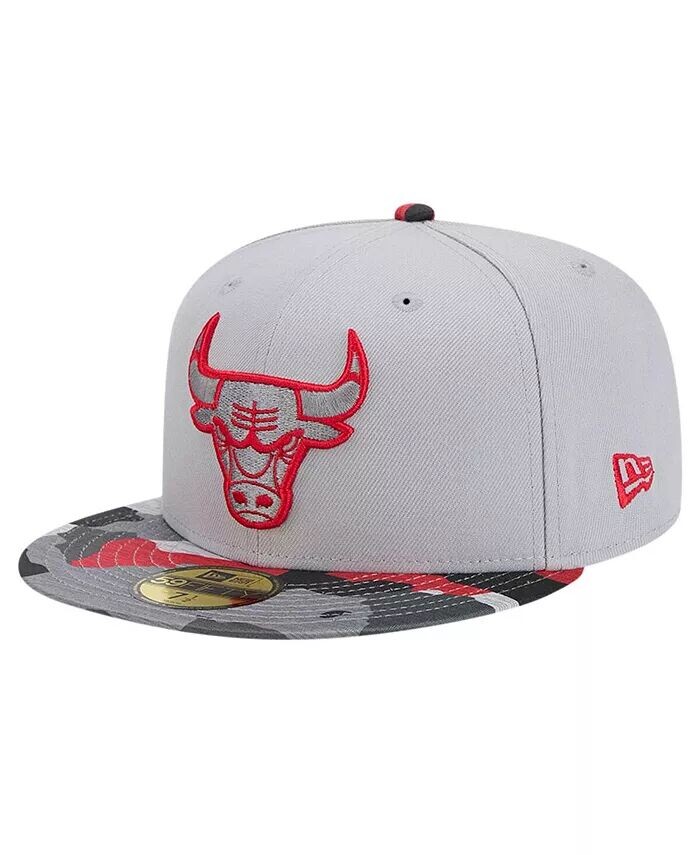 

Мужская серая кепка Chicago Bulls Active Color Camo Visor 59FIFTY Fitted New Era