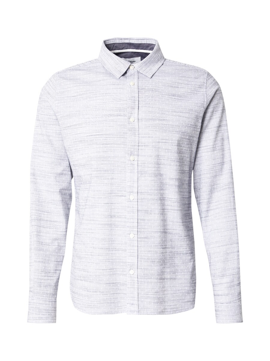 

Рубашка Slim Fit на пуговицах s.Oliver, цвет Smoke blue/Light blue