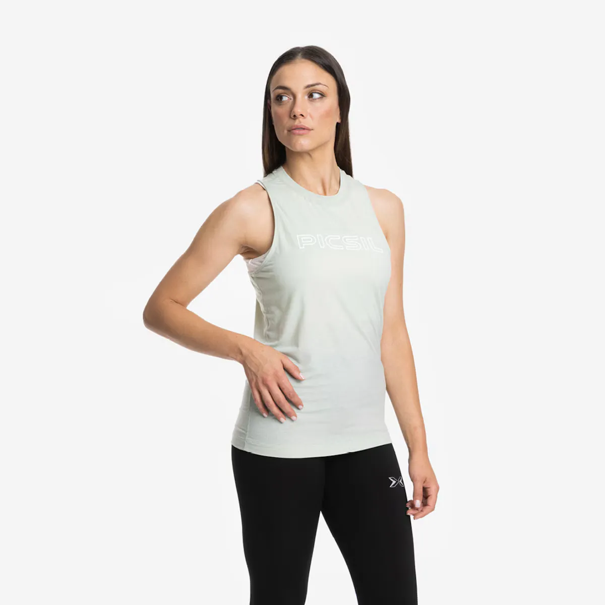 

Женская футболка Racerback Picsil, зеленый
