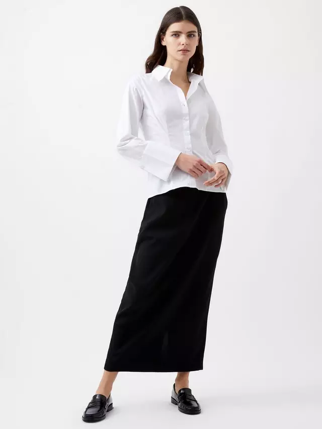 

Рубашка French Connection Isabelle Poplin Classic, цвет linen white