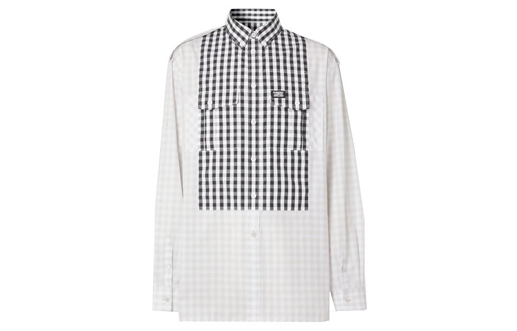 

Рубашка мужская светло-зеленая Burberry, цвет Light gravel lime