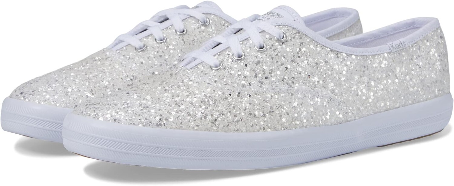 

Кроссовки Champion Glitter Lace Up Keds, белый