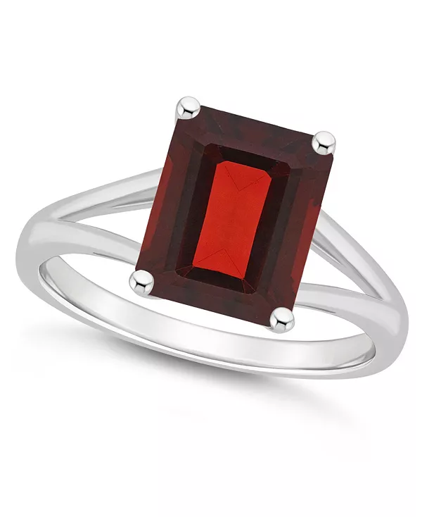 

Женское кольцо с гранатом (4 карата) из стерлингового серебра Macy'S, garnet