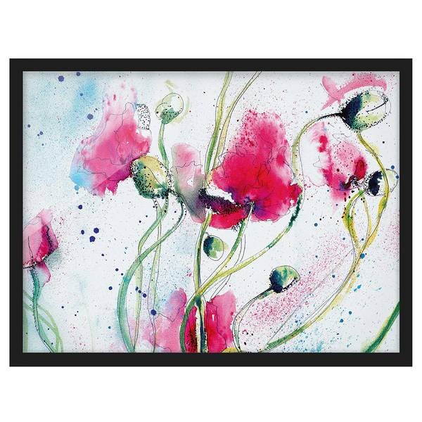 

Картина Bilderwelten Painted Poppies I, фиолетовый