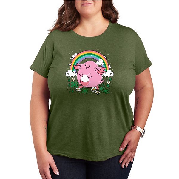 

Футболка Plus size Pokémon Chansey St Patrick's Day Licensed Character, Burnt Olive