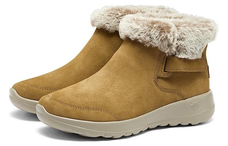 Зимние ботинки Skechers с мехом и боковой застежкой, желто-коричневый — фото 2