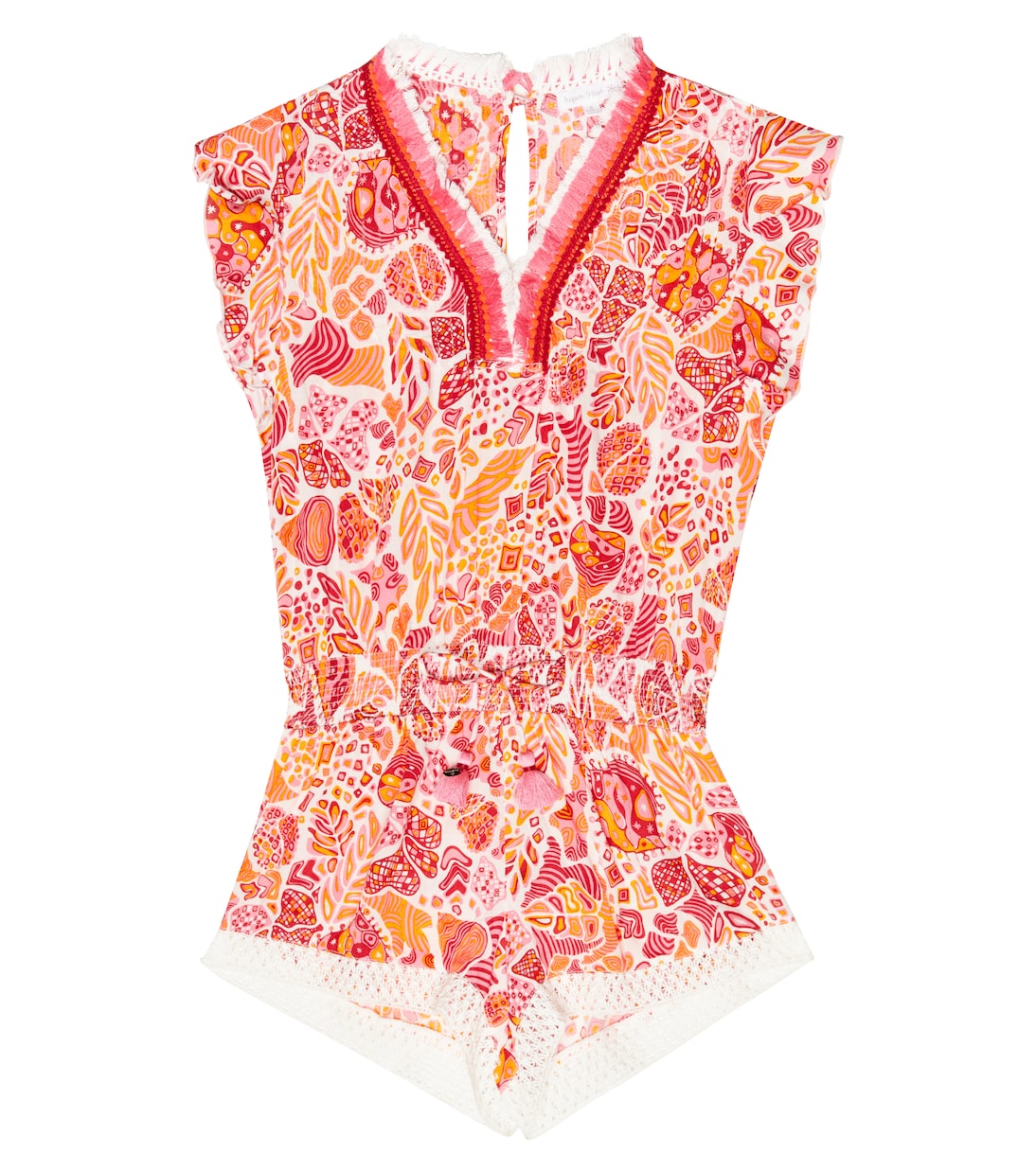 

Комбинезон с принтом Саши Poupette St Barth Kids, Red Chagal