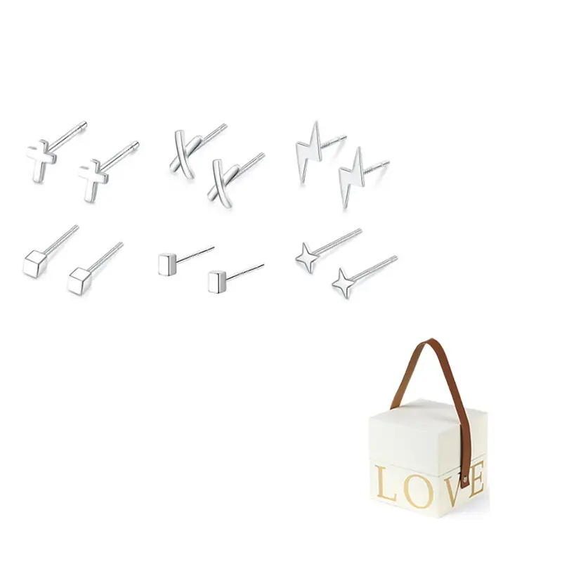 

JUICY GRAPE Сережки-гвоздики из серебра 999 пробы для женщин