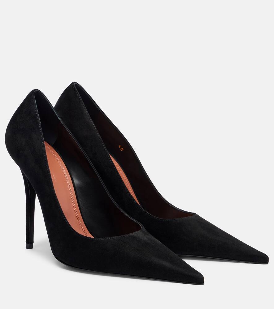 Босоножки Barbara 105 из замши Amina Muaddi, Black