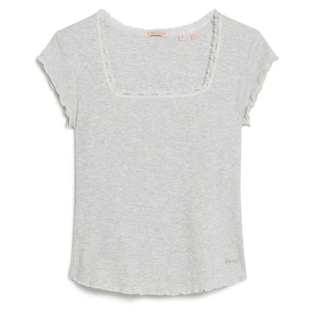 

Футболка Superdry Essential Square Neck, серый