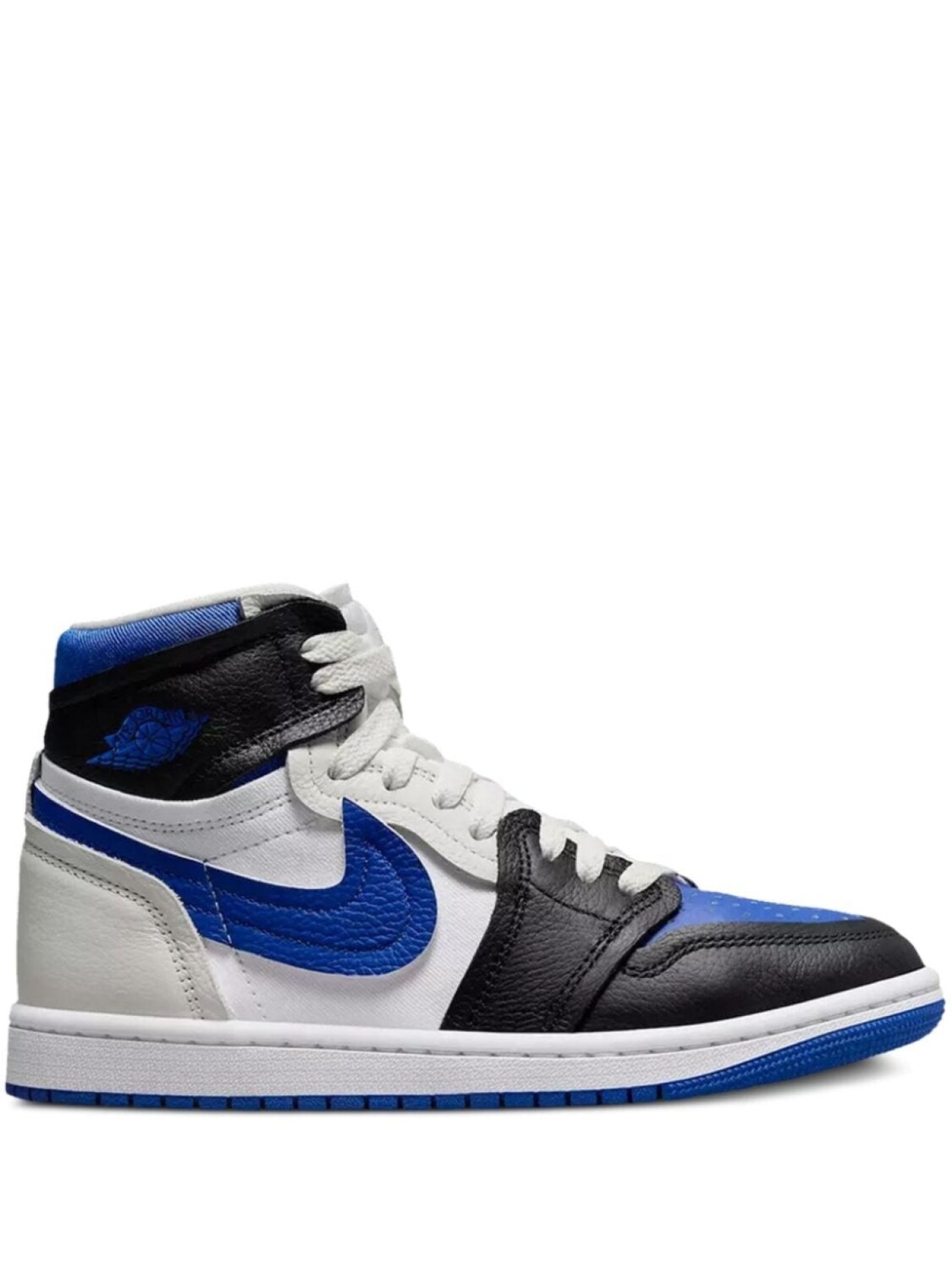 

Jordan Jordan 1 High Метод изготовления кроссовок "Черный/Белый/Парус/Игровой Королевский", белый