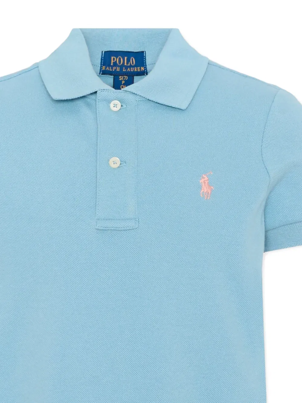 Мини-Платье из плиссированного пике Polo Ralph Lauren Kids, синий — фото 3