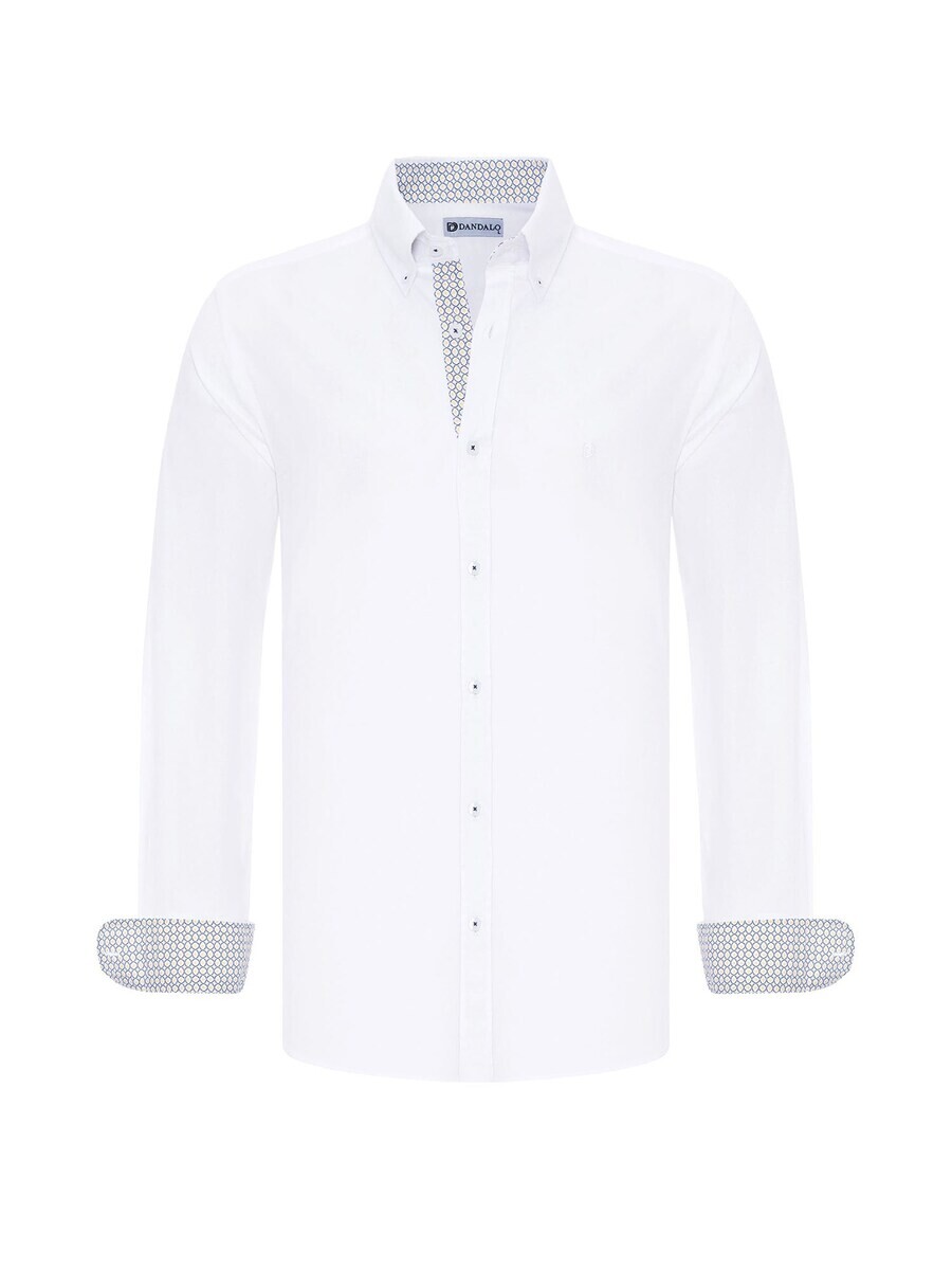 

Повседневная рубашка Dandalo Regular fit Button Up Shirt, белый