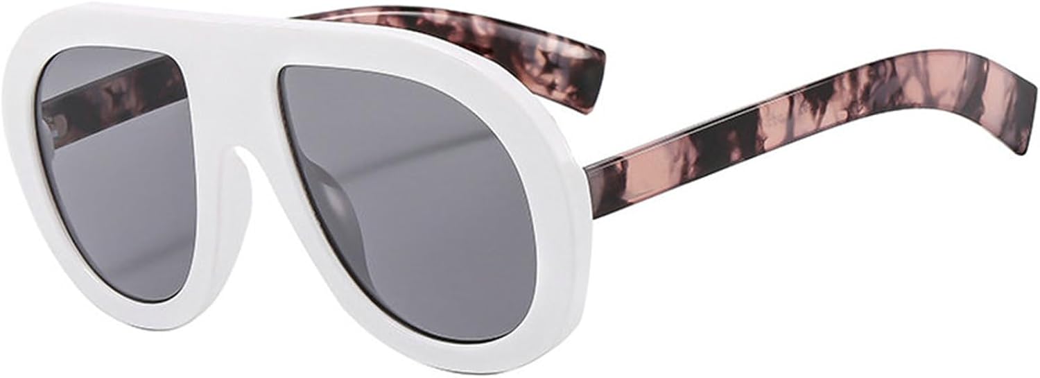 

Винтажные солнцезащитные очки Willochra большого размера в стиле «пилот» для женщин и мужчин, с крупной оправой, ветрозащитные, популярные панк-очки с защитой от УФ-излучения UV400, C2