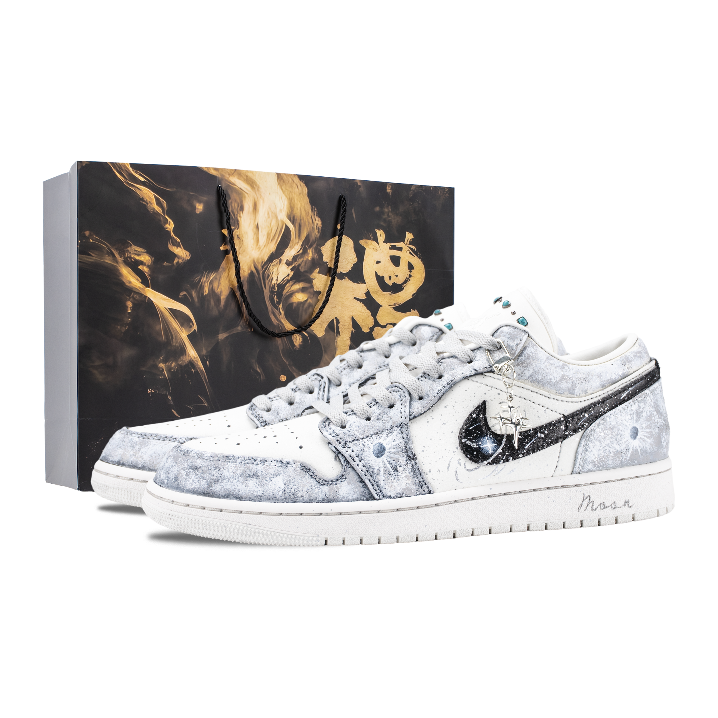 

Air 1 Polaris' Tears устойчивые к истиранию винтажные баскетбольные кроссовки для мужчин Jordan, светло-серый