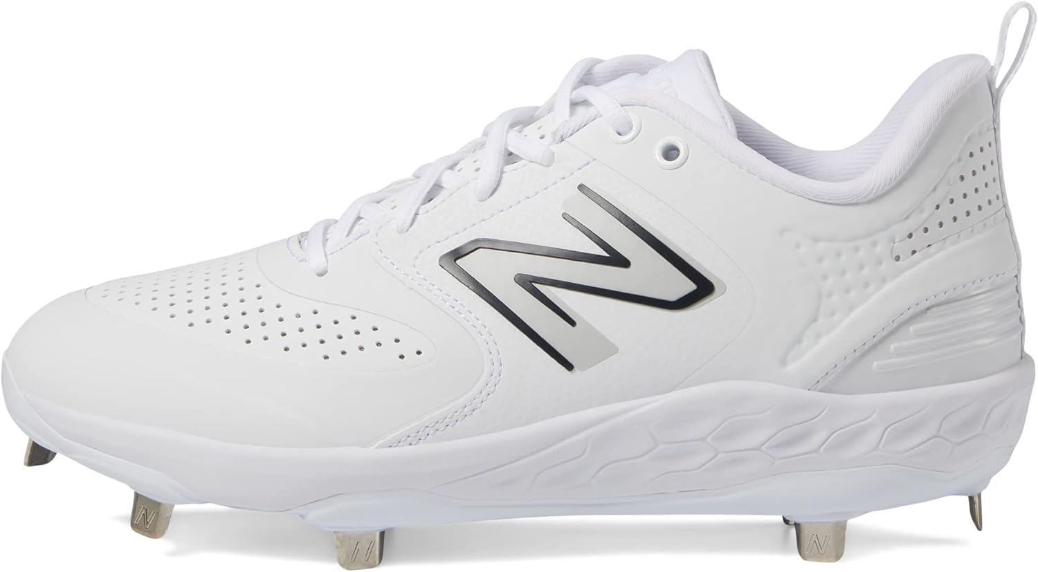 Бейсбольные кроссовки New Balance Fresh Foam X 3000 V6 для мужчин, металлические, White/Castlerock — фото 4