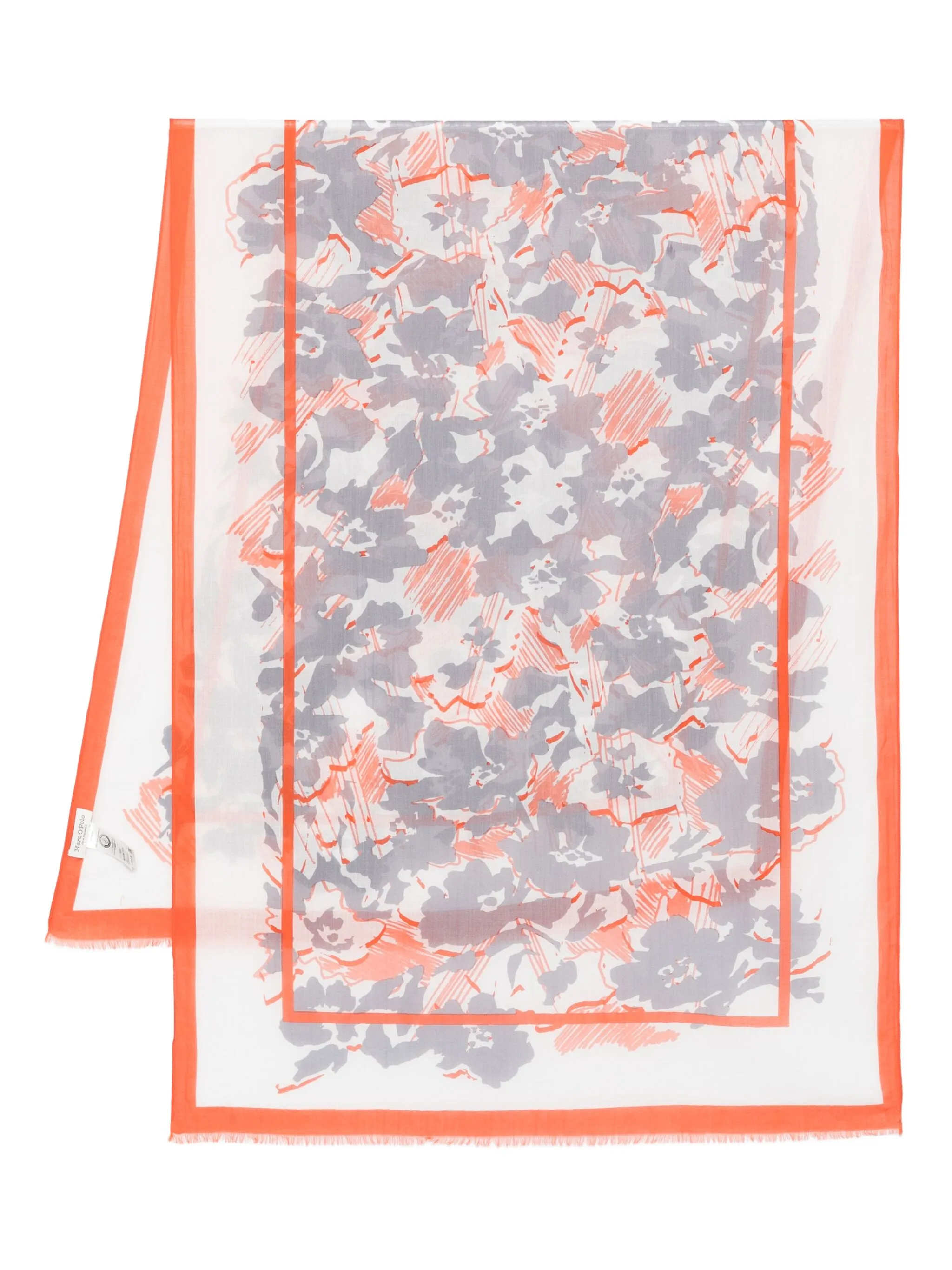 

Шарф с цветочным принтом Marc O'Polo, белый