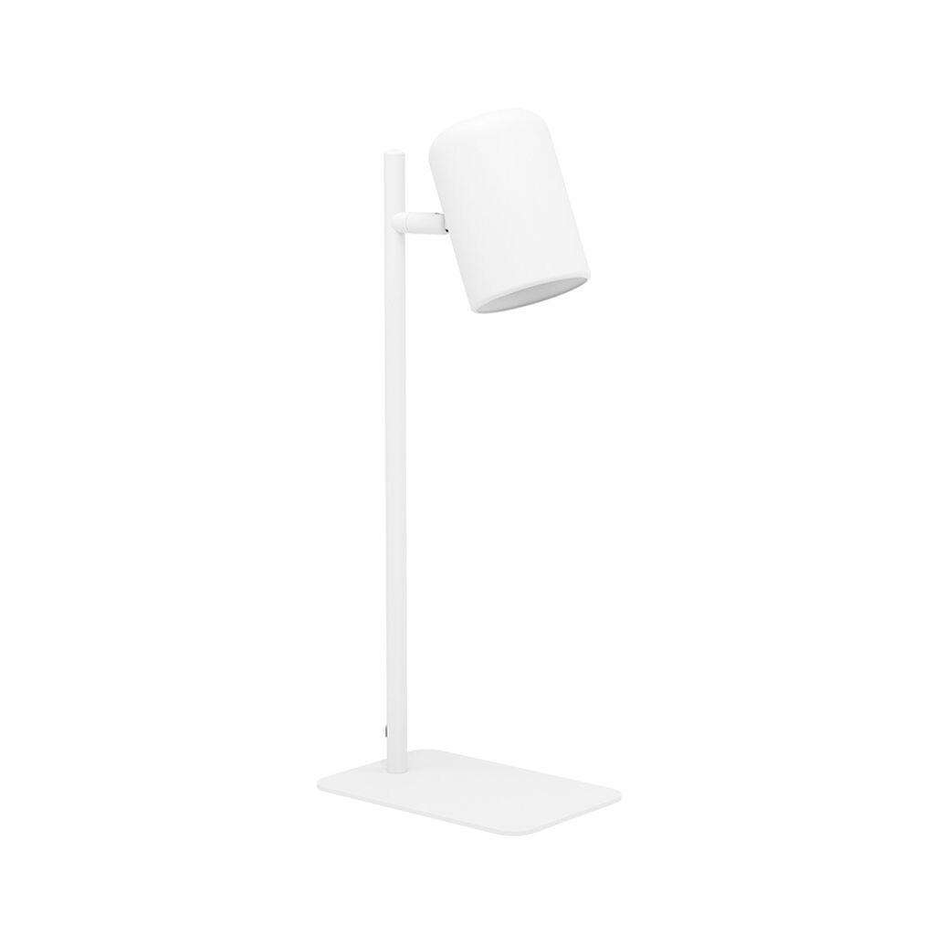 

Настольная лампа CEPPINO GU10 1X4.5W 345L сталь белый H:38см с кабельным выключателем EGLO