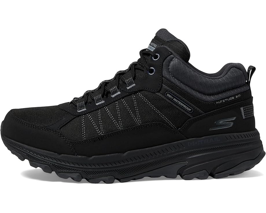 Кроссовки SKECHERS Go Run Trail Altitude 2.0 Cold Creek Waterproof, цвет Black/Charcoal — фото 4