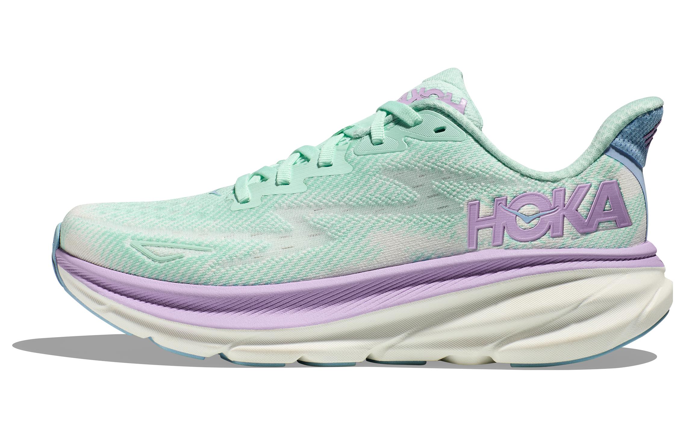 

Кроссовки Clifton 9 женские с низким верхом, синие/фиолетовые Hoka One One