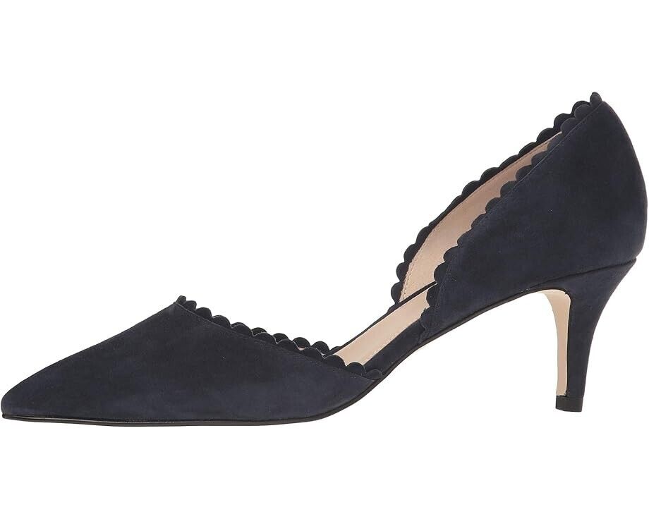 Pelle Moda Kenny Pump женские туфли 11 черные замшевые с острым носком и низким каблуком FZP434 (черные, 11) — фото 3