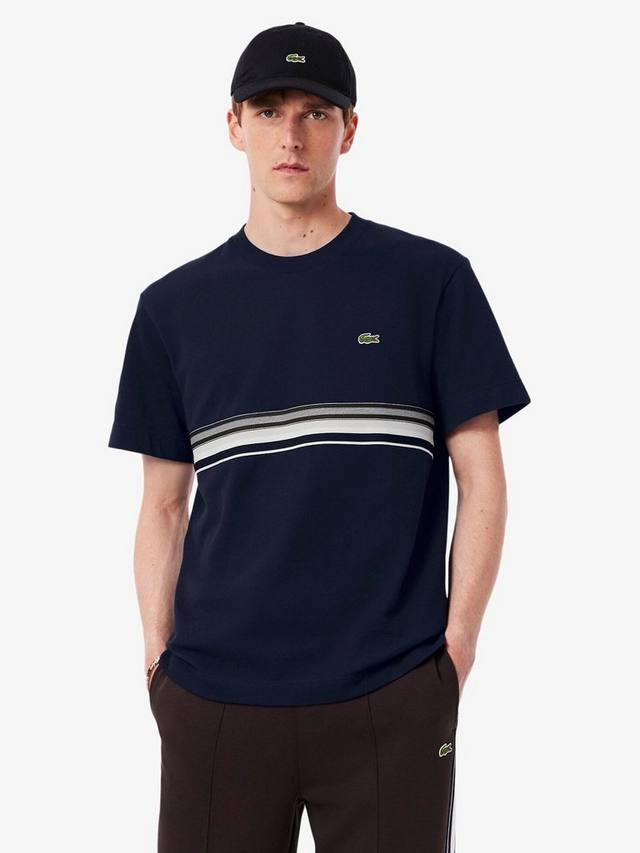 

Хлопковая футболка для возвращения в офис Lacoste