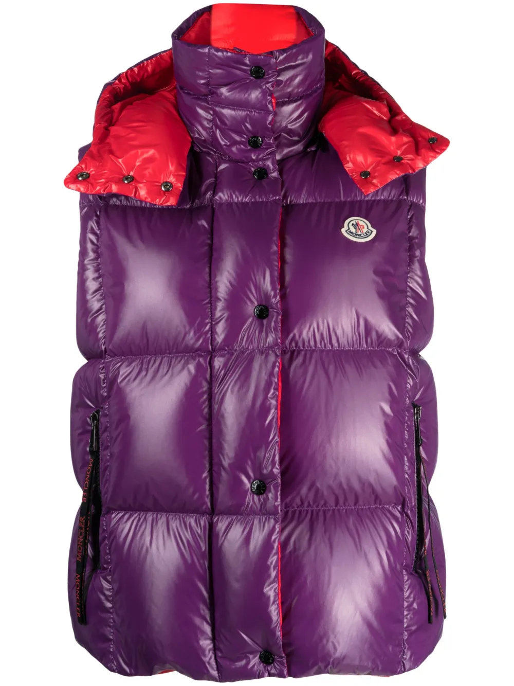 

Дутый жилет Luzule с нашивкой-логотипом MONCLER, фиолетовый