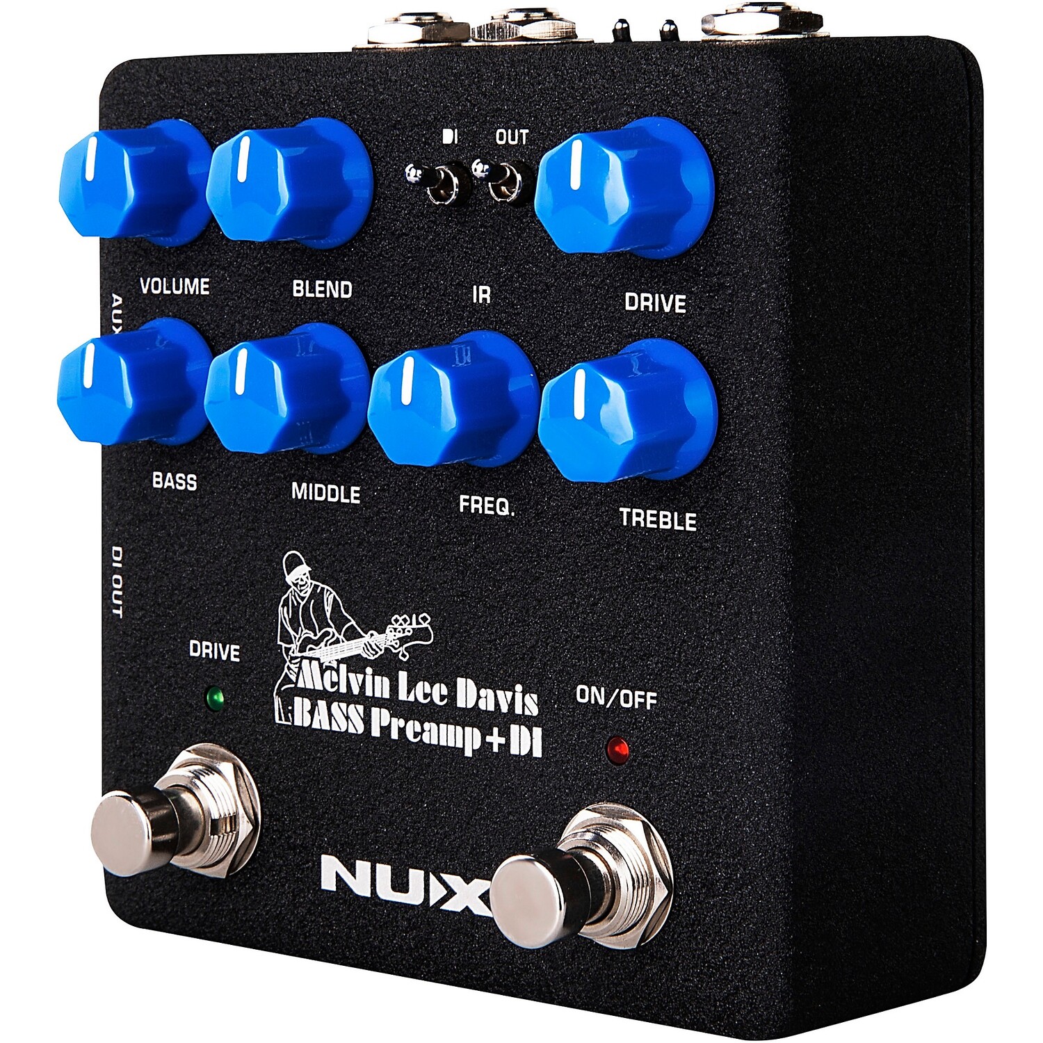 

NUX Melvin Lee Davis Bass Preamp + педаль DI, черная