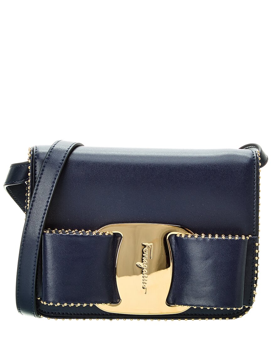 

Кожаная сумка через плечо Ferragamo Vara с бантом Salvatore Ferragamo, коричневый