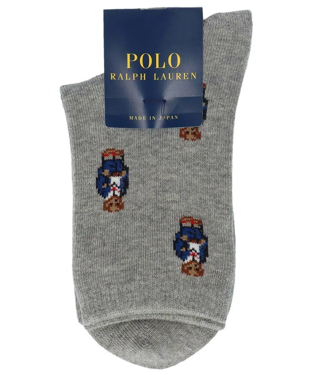 Детские носки POLO с принтом мини-медведя Polo Ralph Lauren, 93. Light Gray