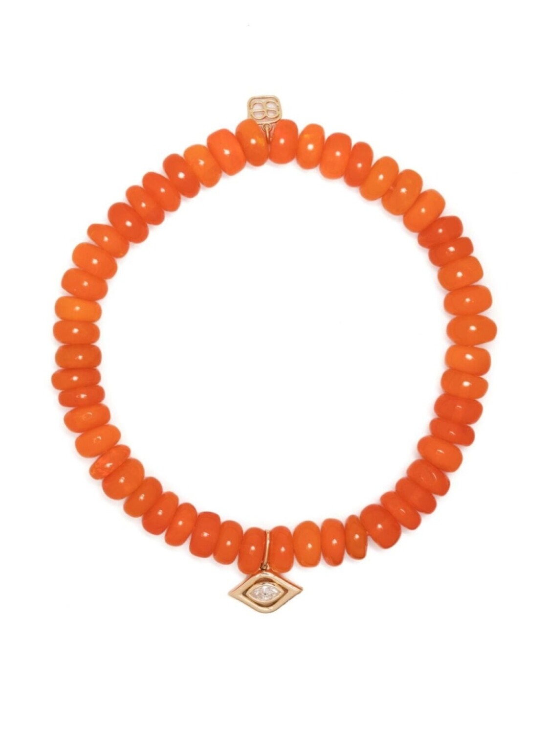 

Браслет Evil Eye из желтого золота Sydney Evan, золотой