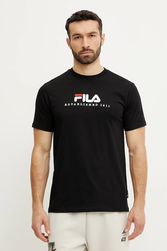 

Хлопковая футболка Brill Fila, черный