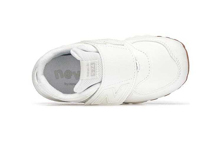 Низкие детские кроссовки белые New Balance для малышей — фото 3