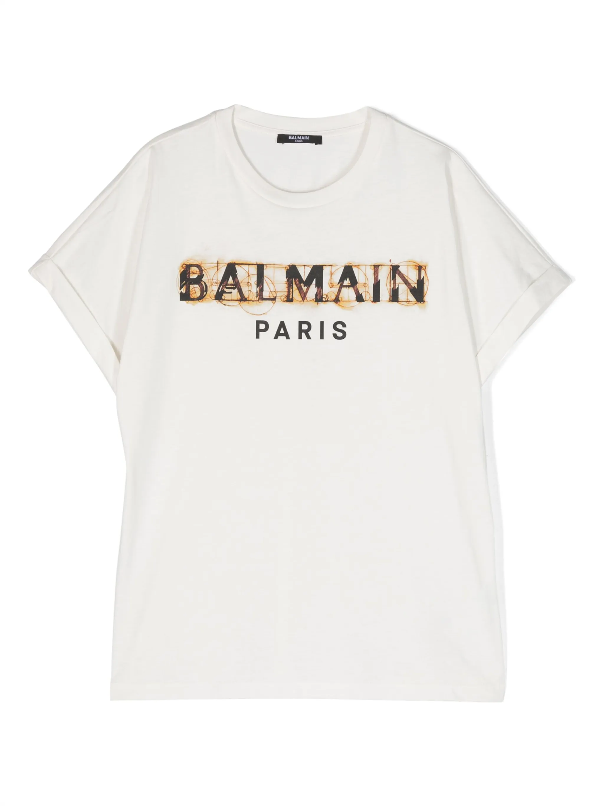 

Футболка с логотипом Balmain Kids, белый