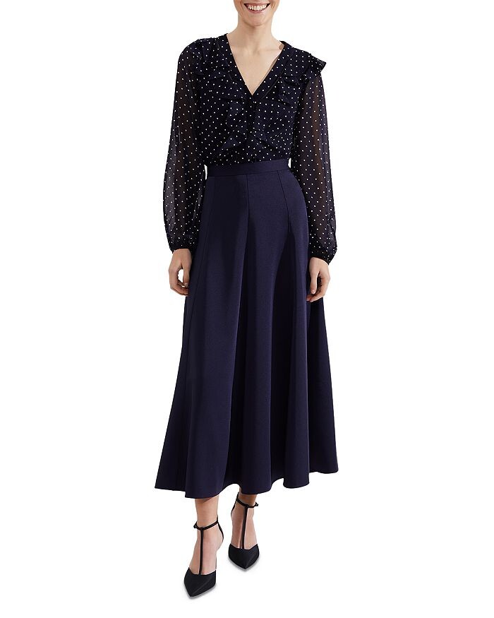 

HOBBS LONDON Топ с рюшами Rosana, мультиколор