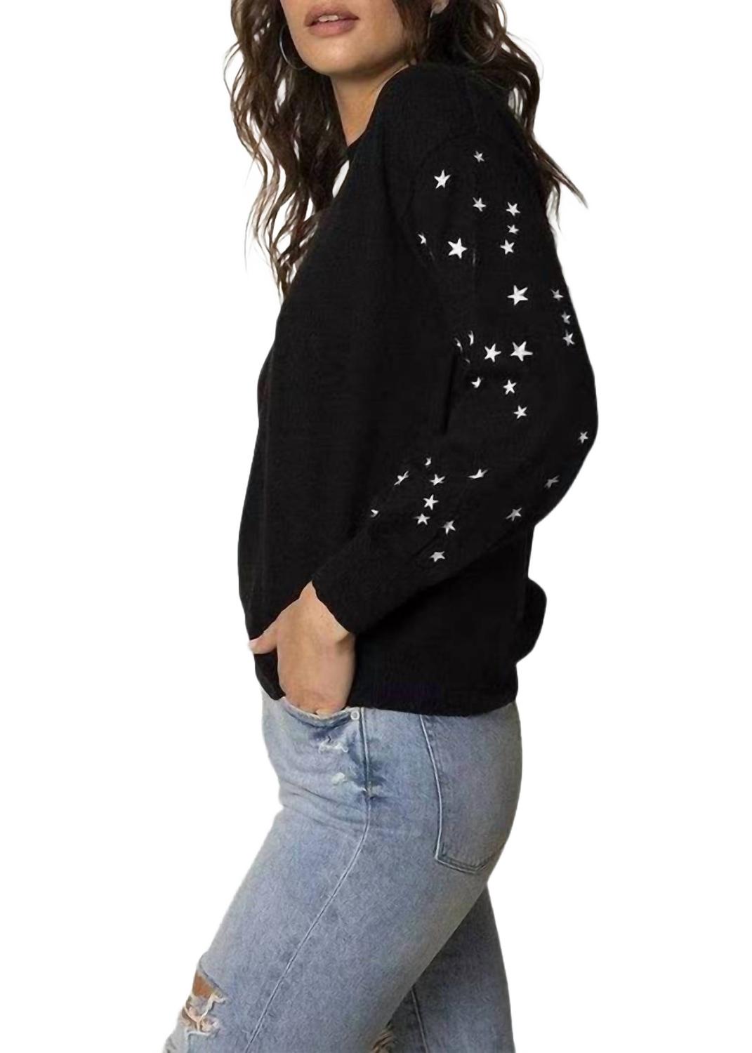 

Пуловер Celeste с вышитыми звездами, черный 26 Miles Malibu, черный