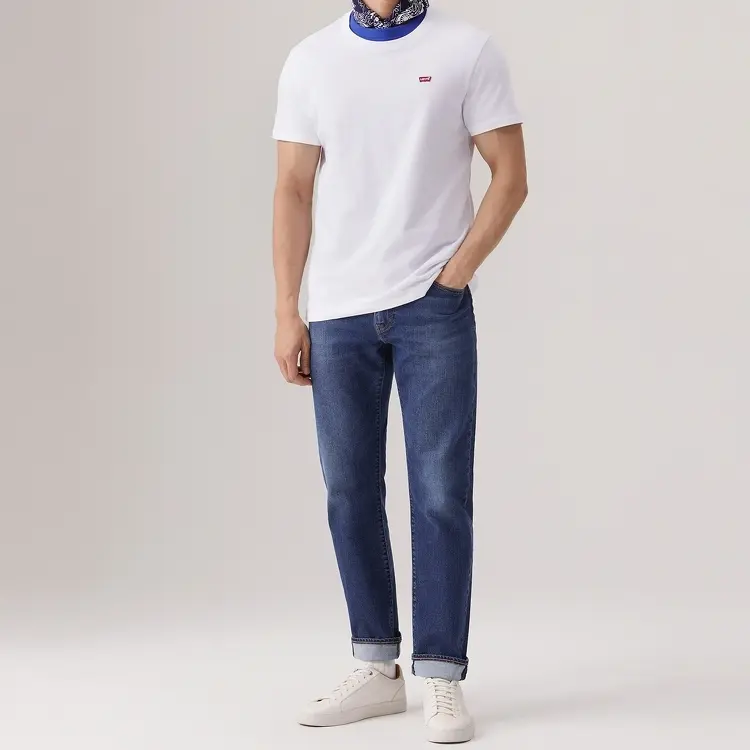 Джинсы Levi's 502 с зауженными штанинами Levis, синий — фото 4