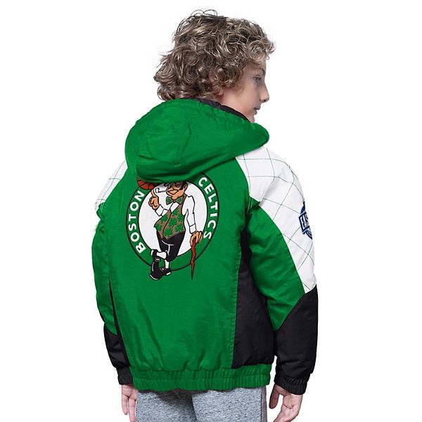 Куртка с молнией Youth Kelly Green/Black Boston Celtics All Time Pro Jr Starter — фото 3
