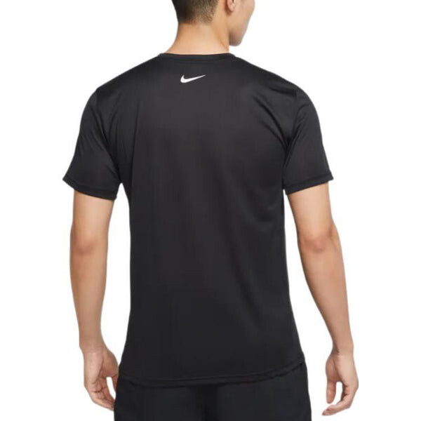 Футболка Nike Dri-Fit Alphabet Printing Round Neck Pullover Short Sleeve Black, черный — фото 4